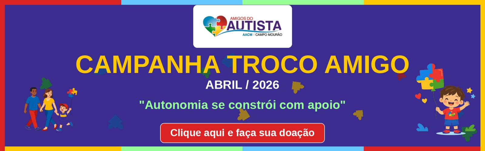 Banner Amigos do Autista